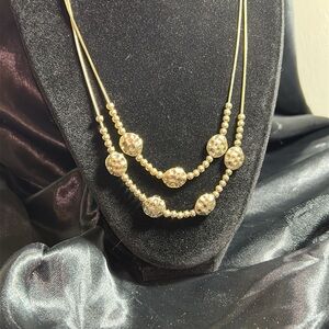 Elegant Gold Beaded Necklace